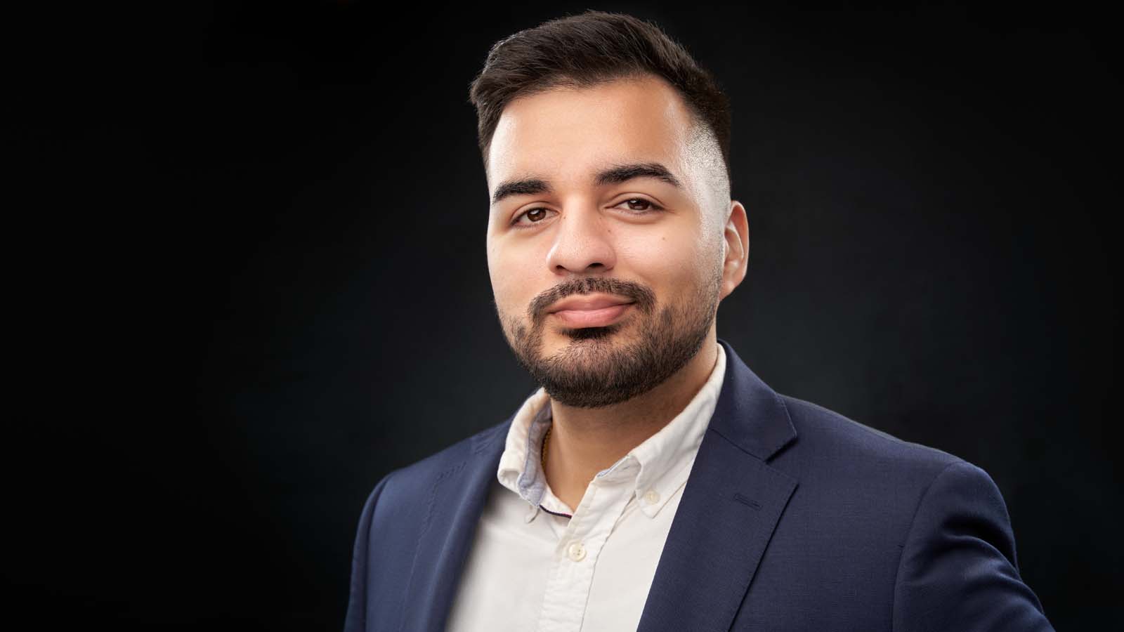 Young businessman professional headshot NYC